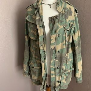 Free People camo jacket